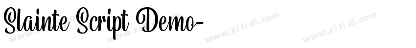 Slainte Script Demo字体转换